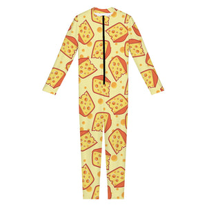 Slice Of Cheese Pattern Print Jumpsuit