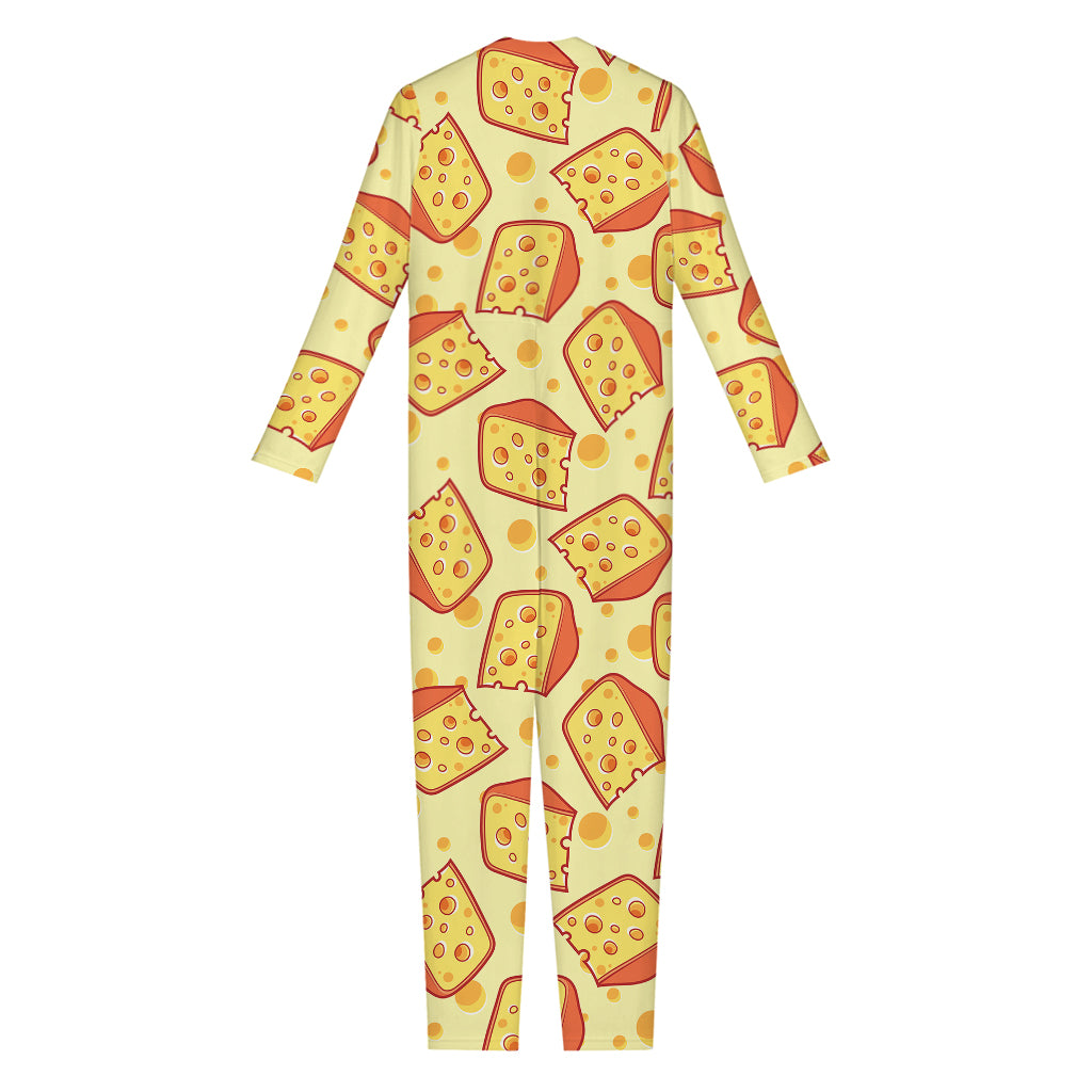 Slice Of Cheese Pattern Print Jumpsuit