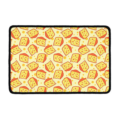 Slice Of Cheese Pattern Print Kitchen Mat