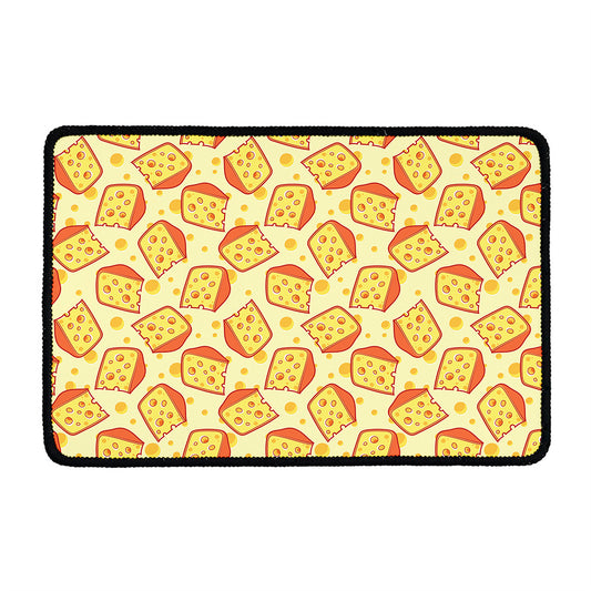 Slice Of Cheese Pattern Print Kitchen Mat