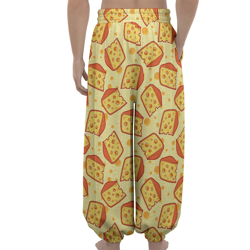 Slice Of Cheese Pattern Print Lantern Pants