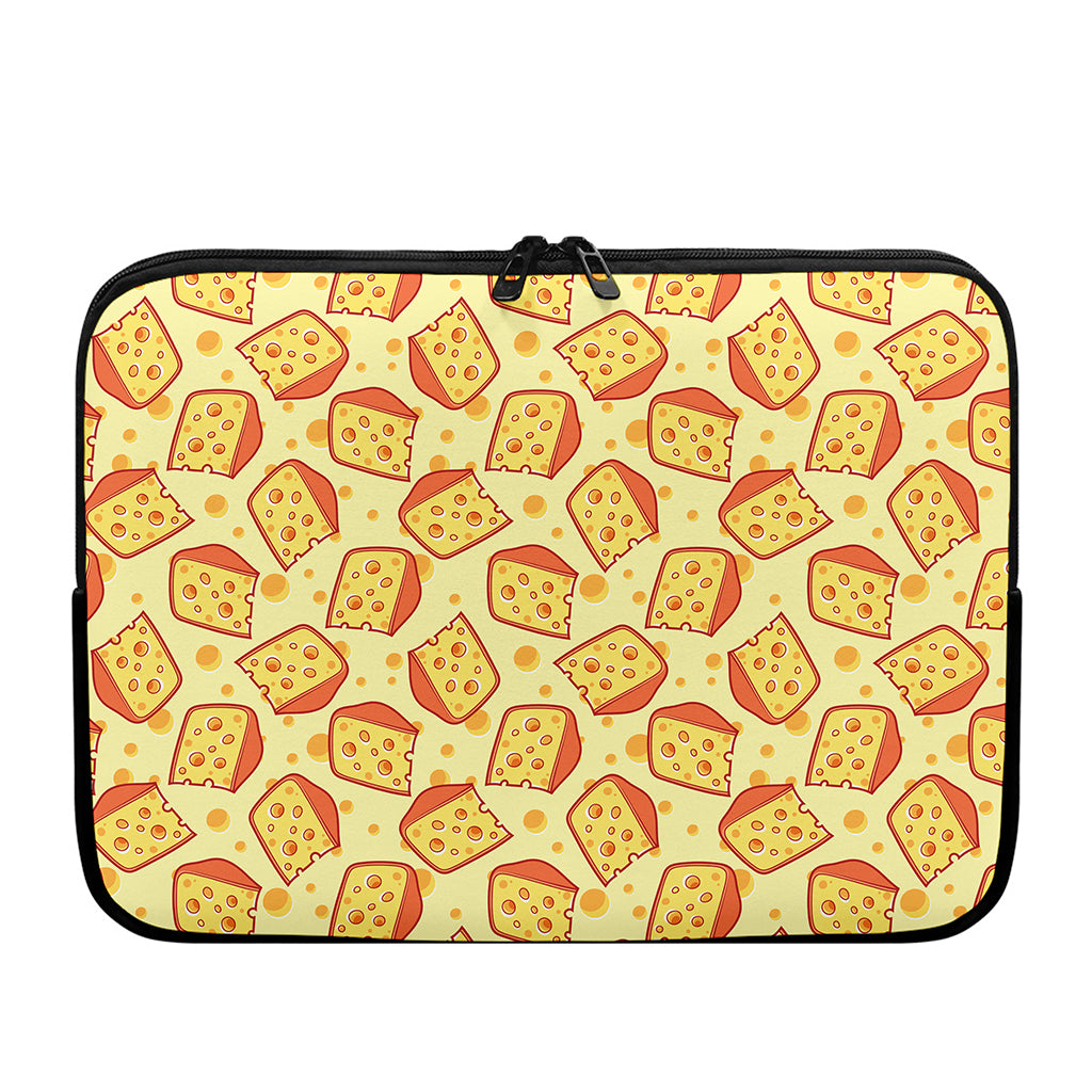 Slice Of Cheese Pattern Print Laptop Sleeve