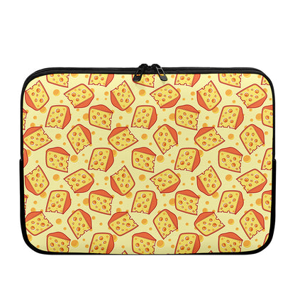 Slice Of Cheese Pattern Print Laptop Sleeve