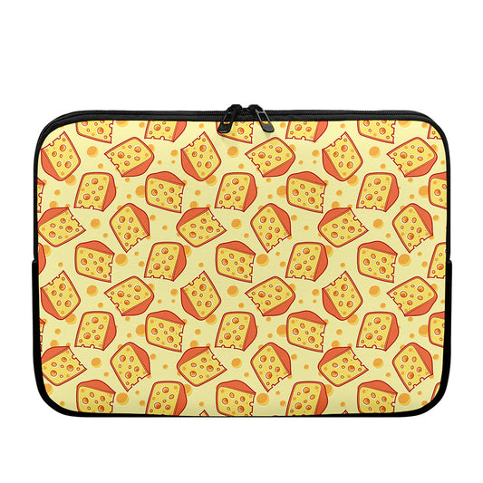Slice Of Cheese Pattern Print Laptop Sleeve