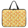 Slice Of Cheese Pattern Print Laptop Sleeve With Handle