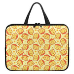 Slice Of Cheese Pattern Print Laptop Sleeve With Handle