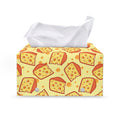 Slice Of Cheese Pattern Print Leather Tissue Box Cover