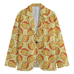 Slice Of Cheese Pattern Print Men's Blazer