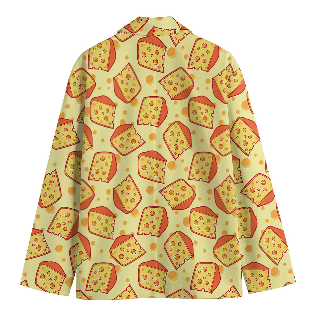 Slice Of Cheese Pattern Print Men's Blazer