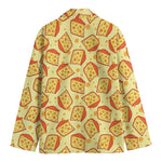 Slice Of Cheese Pattern Print Men's Blazer