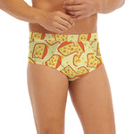 Slice Of Cheese Pattern Print Men's Briefs