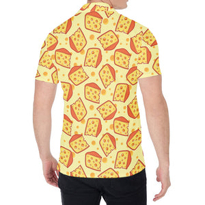 Slice Of Cheese Pattern Print Men's Shirt