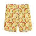 Slice Of Cheese Pattern Print Men's Athletic Shorts