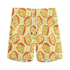 Slice Of Cheese Pattern Print Men's Sports Shorts