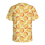 Slice Of Cheese Pattern Print Men's Sports T-Shirt