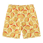 Slice Of Cheese Pattern Print Men's Swim Trunks