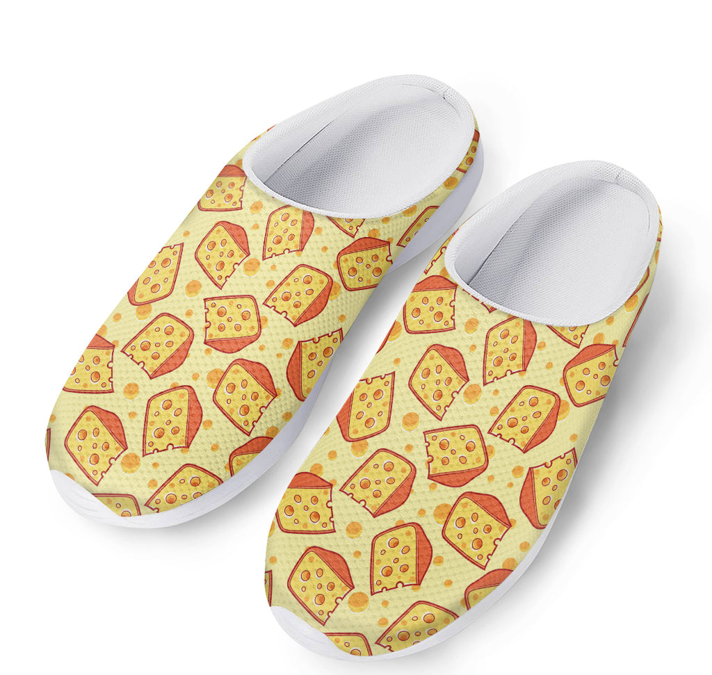 Slice Of Cheese Pattern Print Mesh Casual Shoes