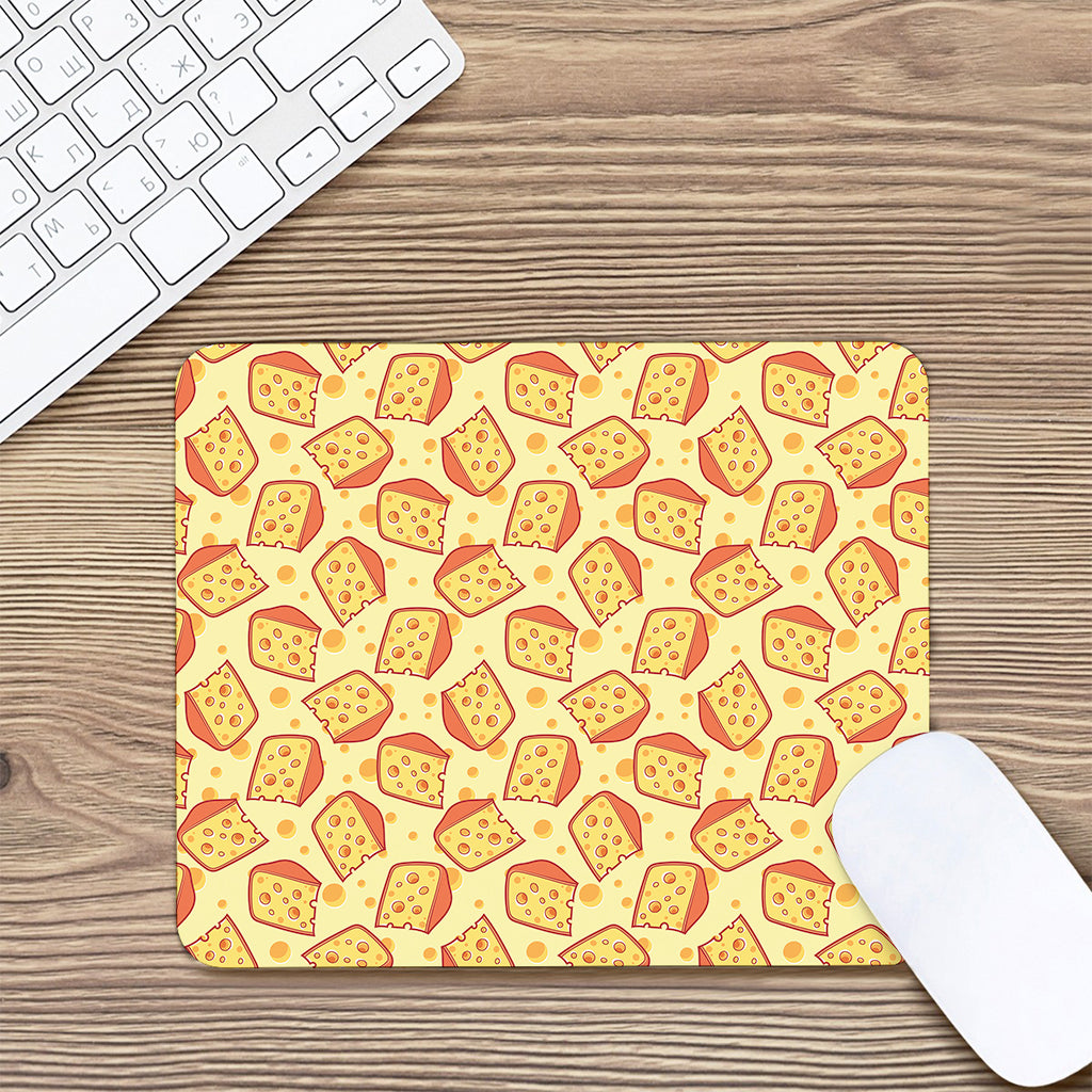 Slice Of Cheese Pattern Print Mouse Pad