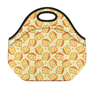 Slice Of Cheese Pattern Print Neoprene Lunch Bag