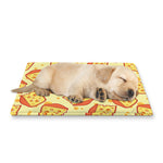 Slice Of Cheese Pattern Print Pet Cooling Mat Cover