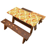 Slice Of Cheese Pattern Print Picnic Table Cover