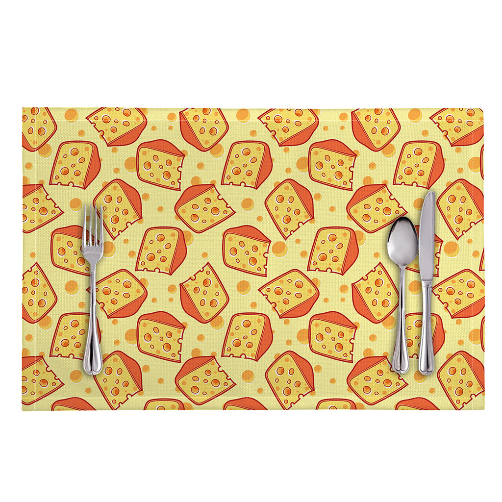 Slice Of Cheese Pattern Print Placemat