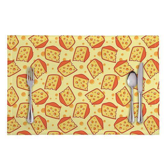Slice Of Cheese Pattern Print Placemat