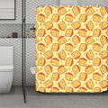 Slice Of Cheese Pattern Print Polyester Shower Curtain