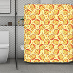 Slice Of Cheese Pattern Print Polyester Shower Curtain