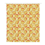Slice Of Cheese Pattern Print Polyester Shower Curtain
