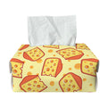 Slice Of Cheese Pattern Print Rectangle Tissue Box Cover