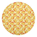 Slice Of Cheese Pattern Print Round Blanket
