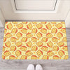 Slice Of Cheese Pattern Print Rubber Doormat