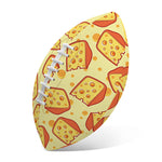 Slice Of Cheese Pattern Print Rugby Ball