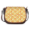 Slice Of Cheese Pattern Print Saddle Bag