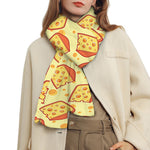 Slice Of Cheese Pattern Print Scarf
