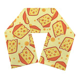 Slice Of Cheese Pattern Print Scarf