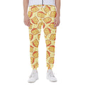 Slice Of Cheese Pattern Print Joggers