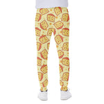 Slice Of Cheese Pattern Print Scuba Joggers