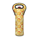 Slice Of Cheese Pattern Print Single Neoprene Wine Tote