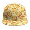 Slice Of Cheese Pattern Print Snapback Cap