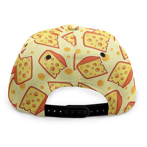 Slice Of Cheese Pattern Print Snapback Cap