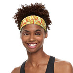 Slice Of Cheese Pattern Print Sports Headband
