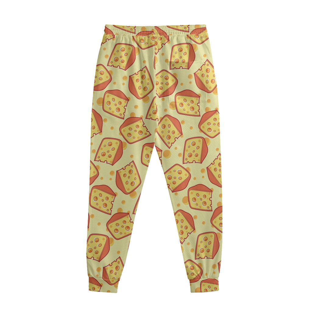 Slice Of Cheese Pattern Print Sweatpants