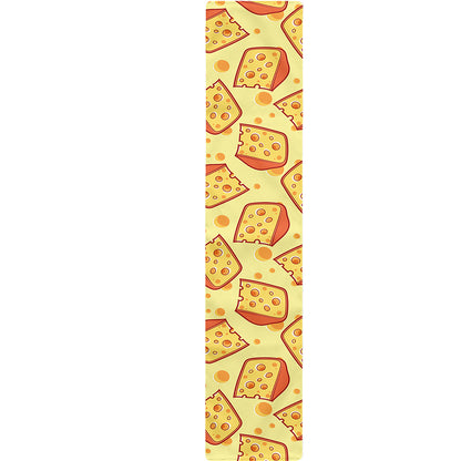Slice Of Cheese Pattern Print Table Runner