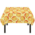 Slice Of Cheese Pattern Print Tablecloth