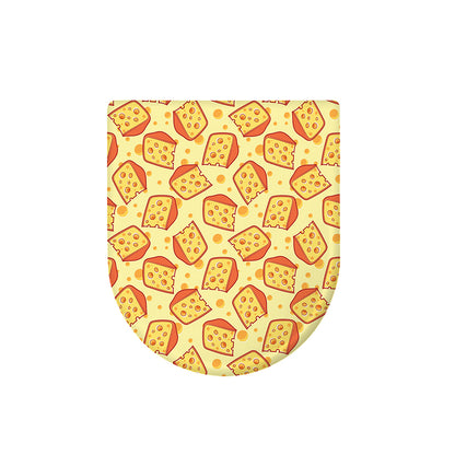 Slice Of Cheese Pattern Print Toilet Lid Cover