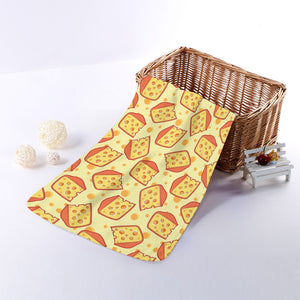 Slice Of Cheese Pattern Print Towel