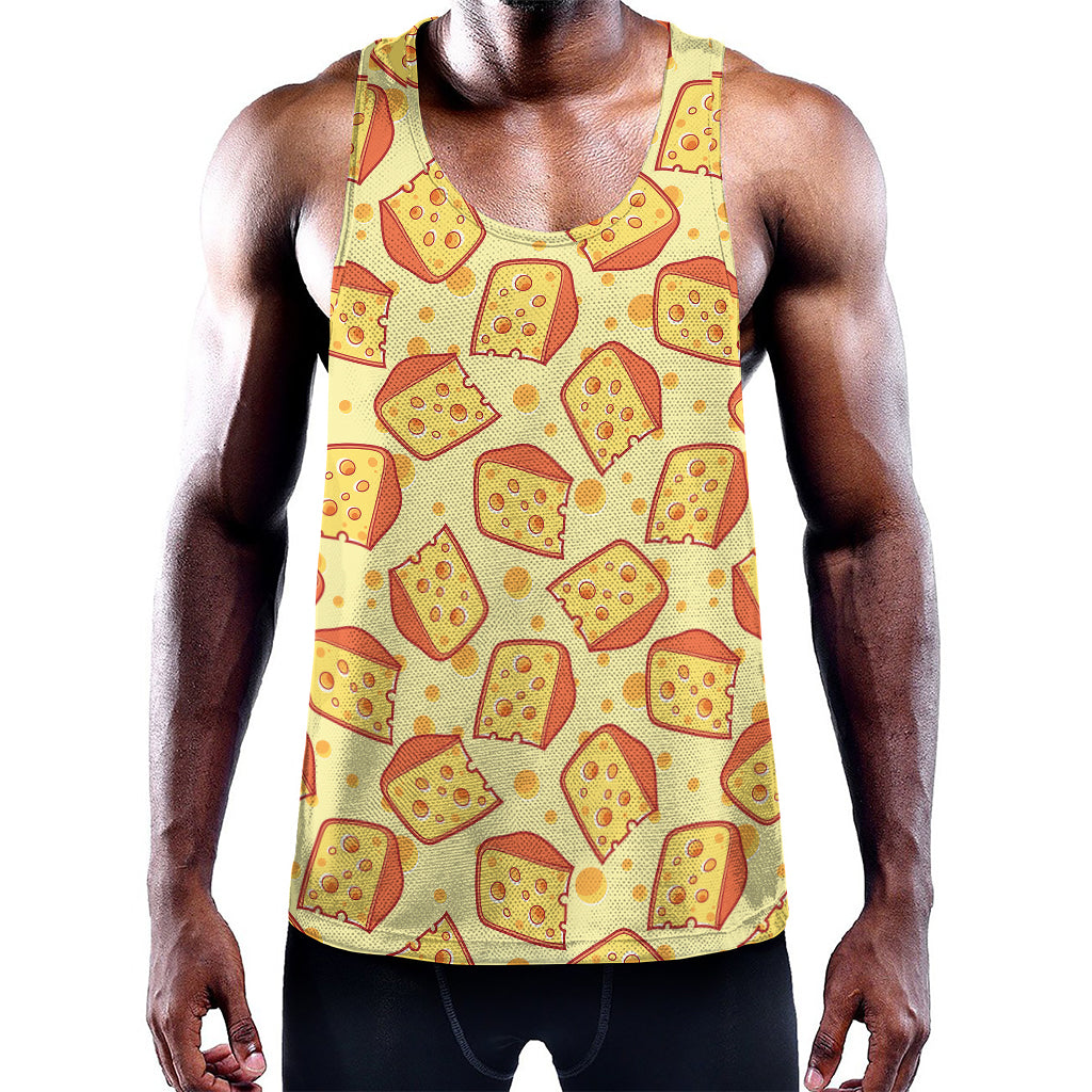 Slice Of Cheese Pattern Print Training Tank Top