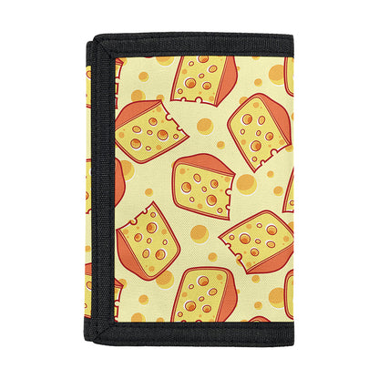 Slice Of Cheese Pattern Print Trifold Wallet